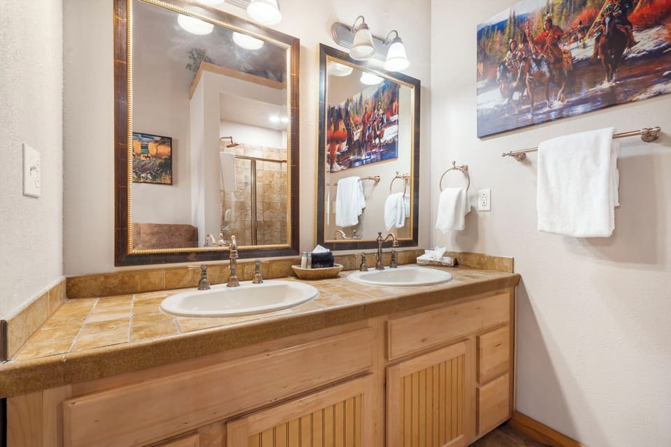 Upstairs Bathroom -Double Vanity