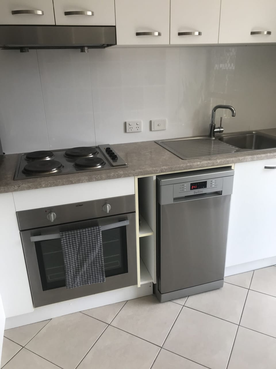 Oven, cooktop and dishwasher
