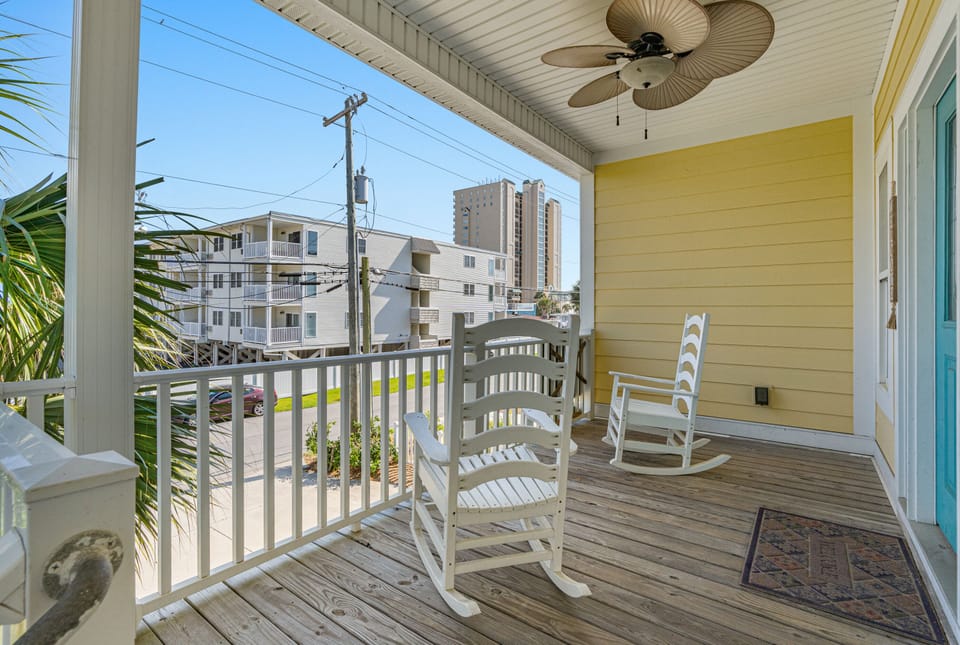 Grab your favorite beverage and rock on the deck in the evenings.