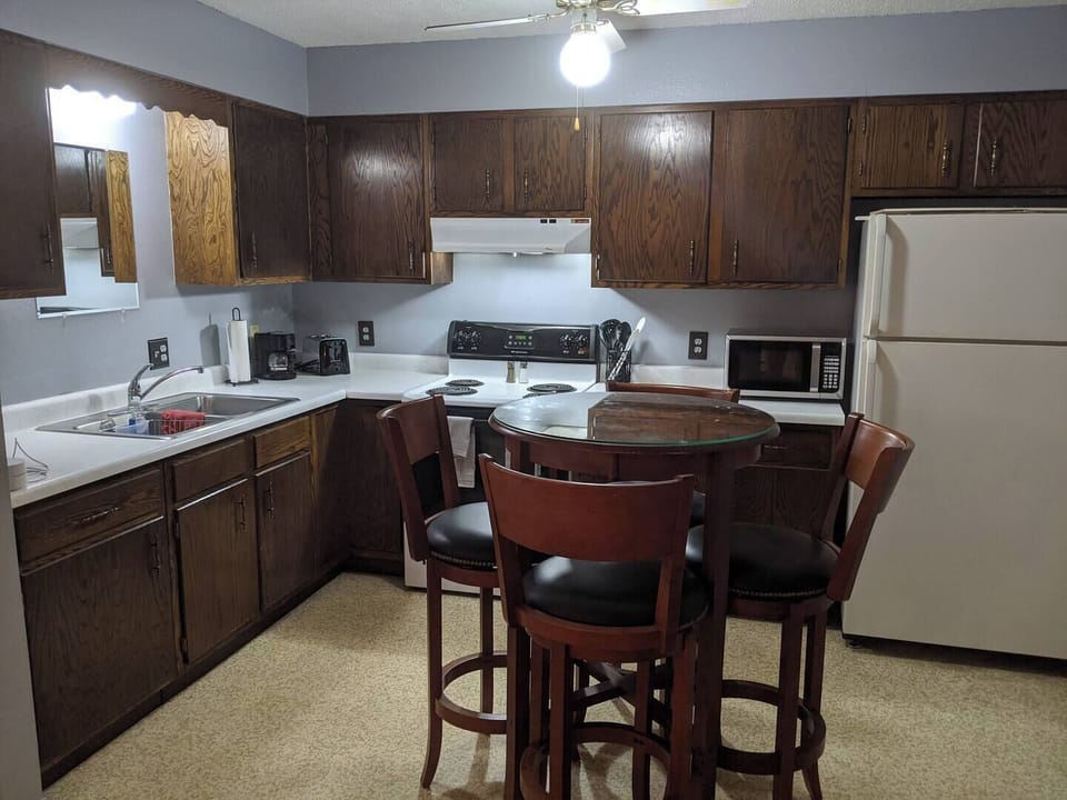 View of kitchen from the living room