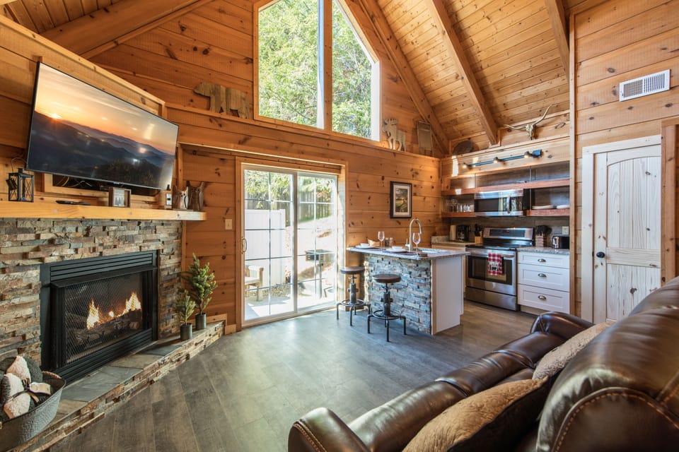 Inside you will have tall vaulted ceilings and an open living concept