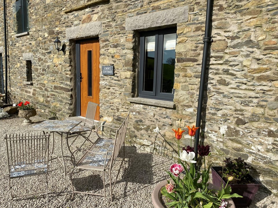 seating out front to watch sun go down