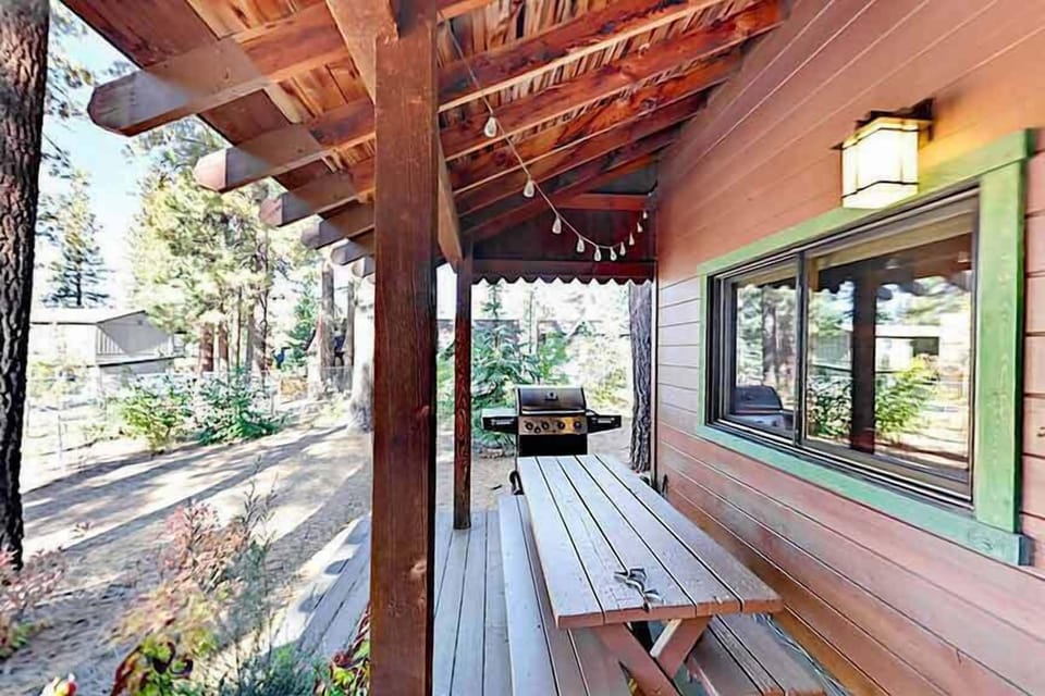 Deck with Picnic Table and Bbq