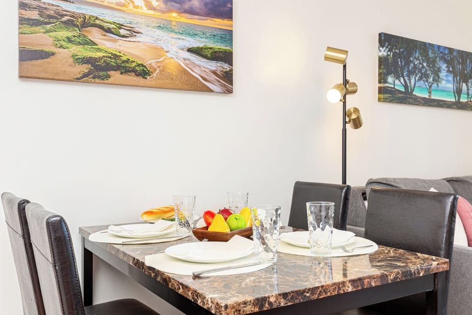 Savor meals in comfort with a thoughtfully designed dining table