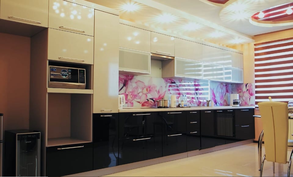Elite Apartment | Private kitchen | Mini-fridge, microwave, stovetop, dishwasher