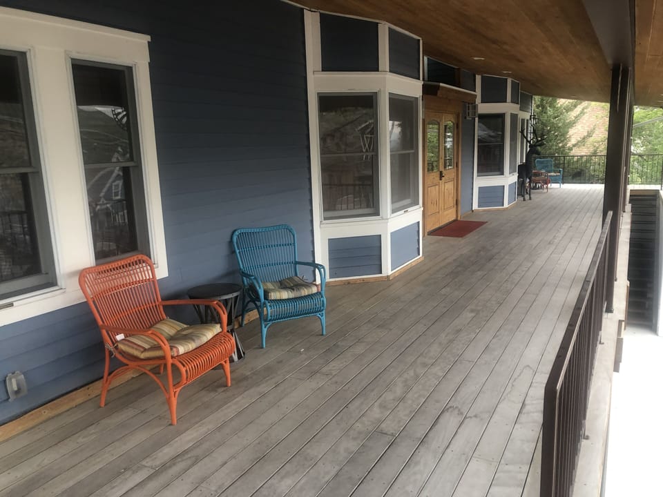 Large shared porch