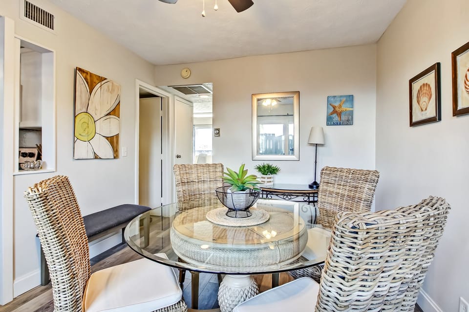 Glass Top Dining Table Seating 4