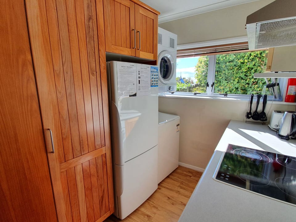 Laundry area in kitchen
