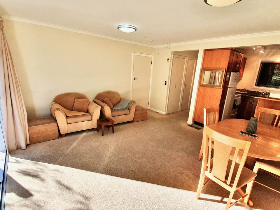 Living area now with a new sofa and Smart TV