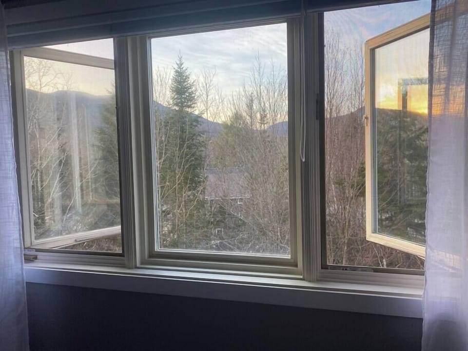 Looking at the white mountains from the upstairs master bedroom windows!