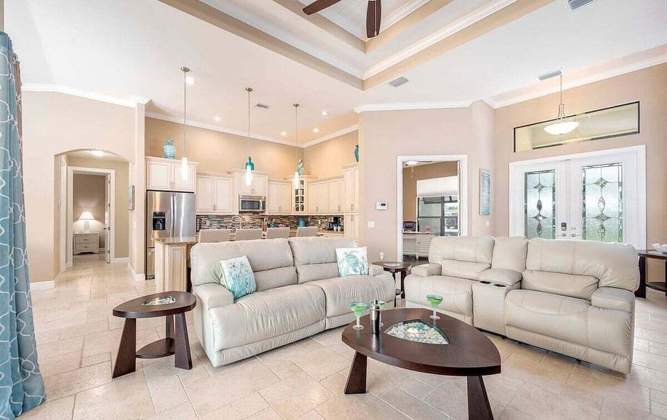 Open Living Area with Reclining Couch