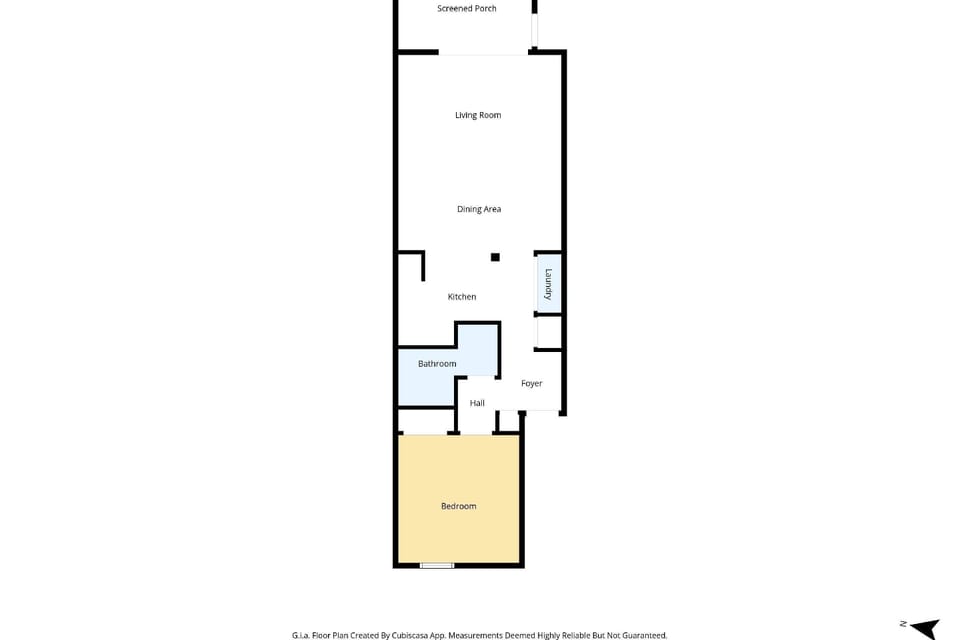 Floor plan for the condo