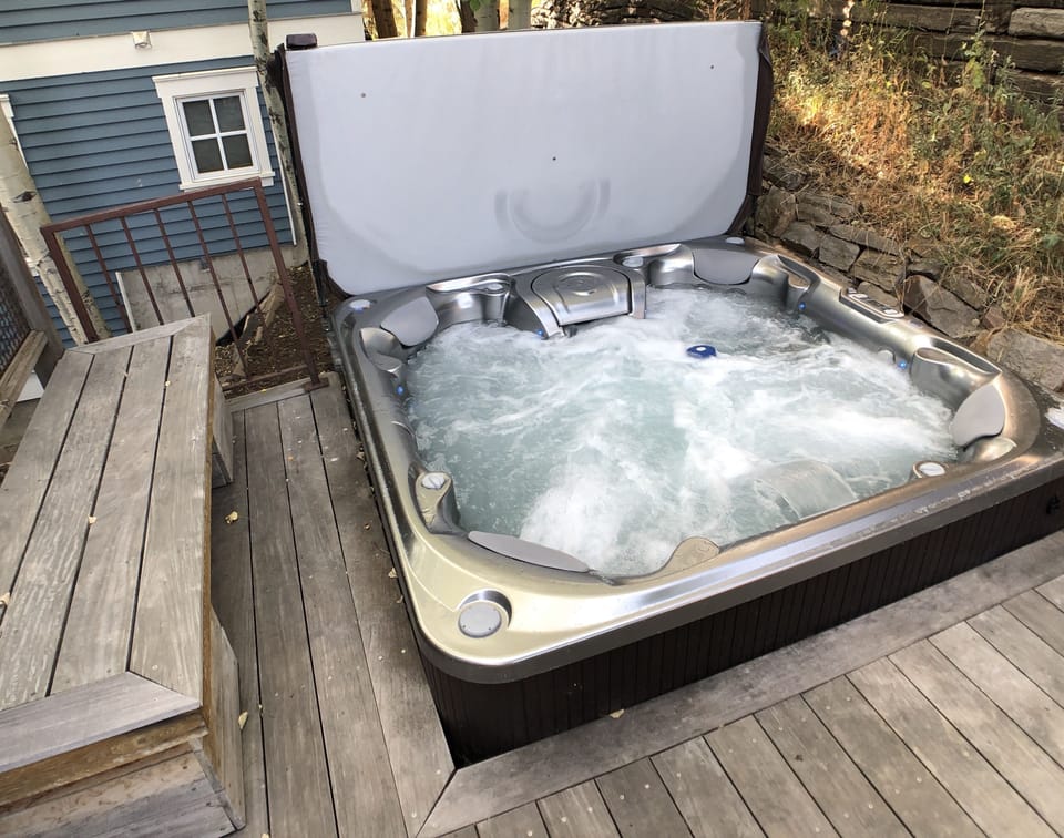 8 person spa shared with 4 units.