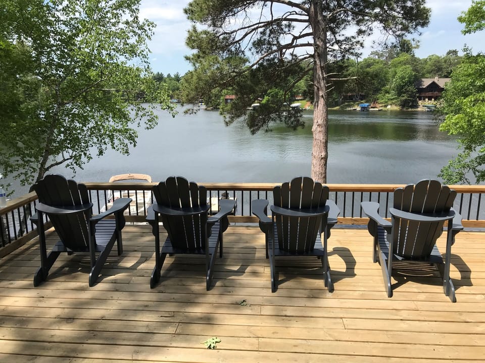The cabin is in a no-wake zone on Daggett Lake so boat waves/noise is minimal