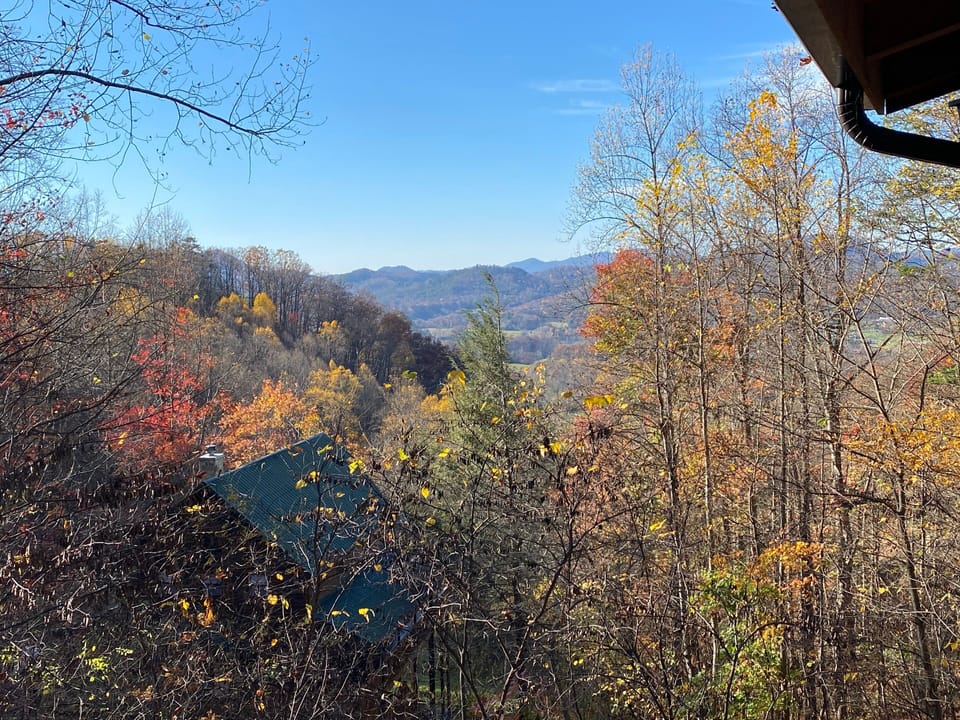 View from porch **Photo zoomed for effect**