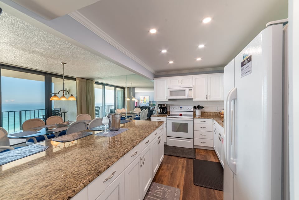 Plenty of space in this kitchen for cooking with family and friends!