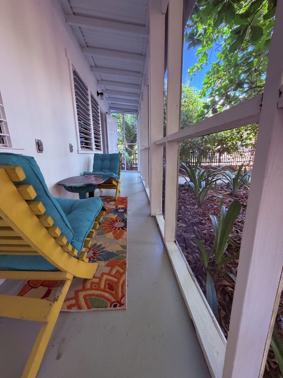 Comfortable seating on your front patio. 