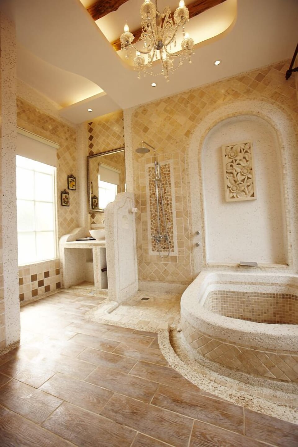 Grand Quadruple Room, 2 Double Beds, Park View, Tower | Bathroom | Separate tub and shower, deep soaking tub, hair dryer, slippers