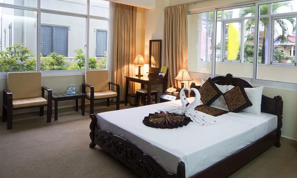 Memory foam beds, minibar, in-room safe, desk