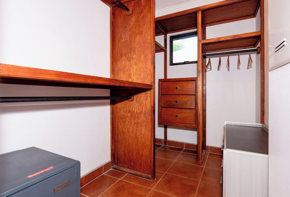 Don't miss the master suite's walk-in closet, a stylish addition that adds convenience and organization to your stay.