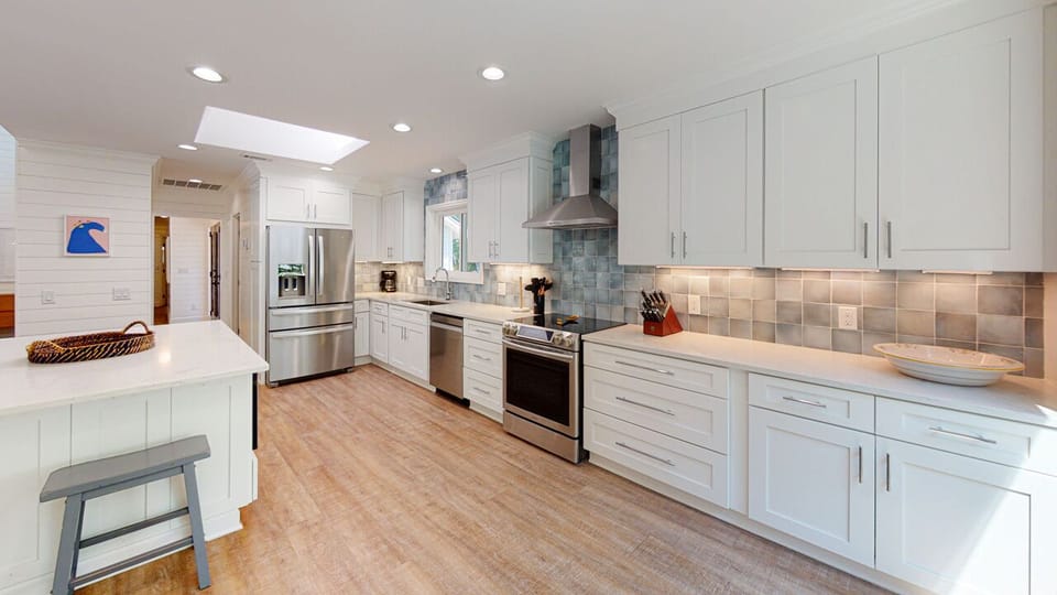 Expansive and Fully-Equipped Custom Kitchen