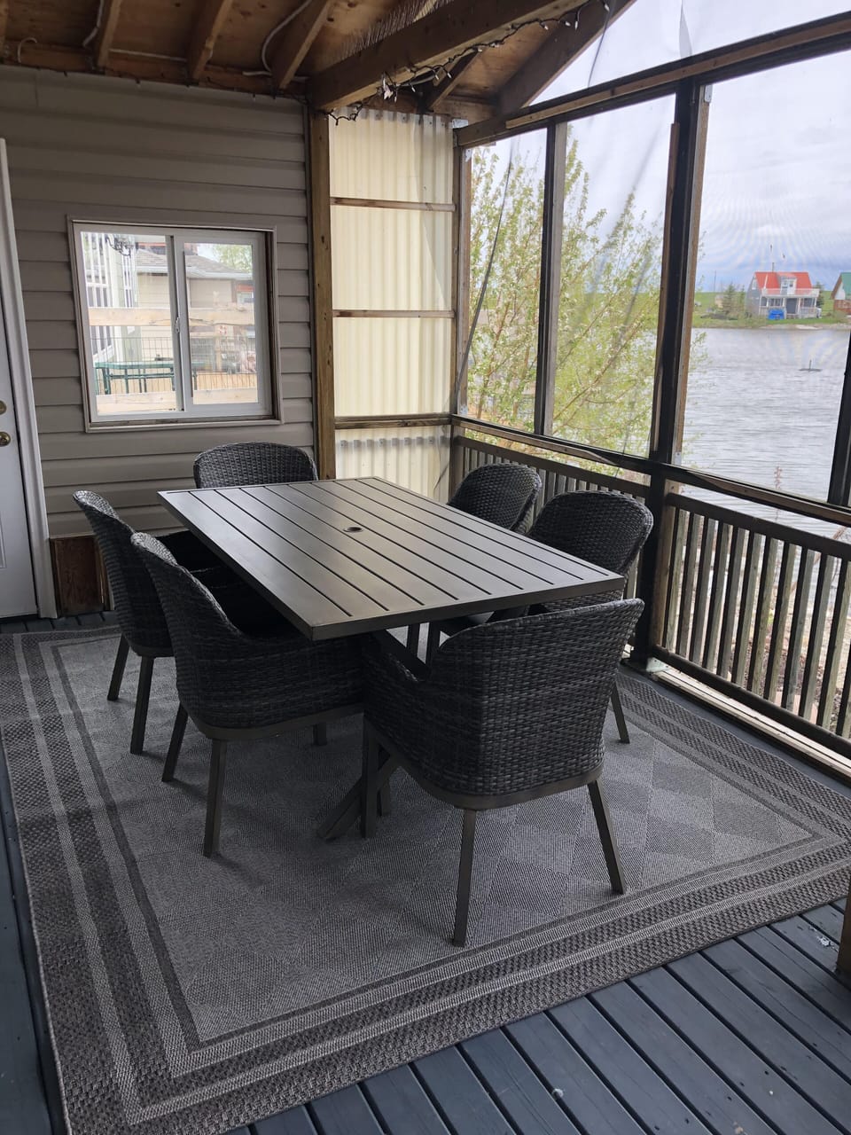 Back deck dining set 