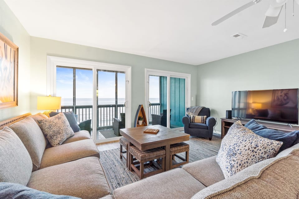 Views from the living room. Watch the dolphins from your couch! 