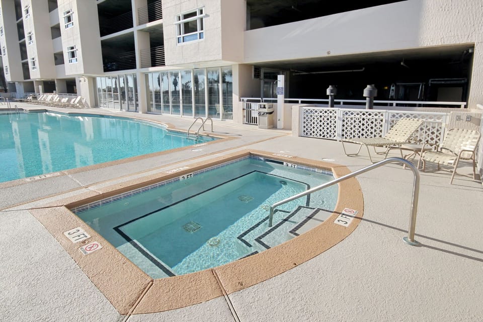 Relax in the hot tub after a long day of sightseeing.