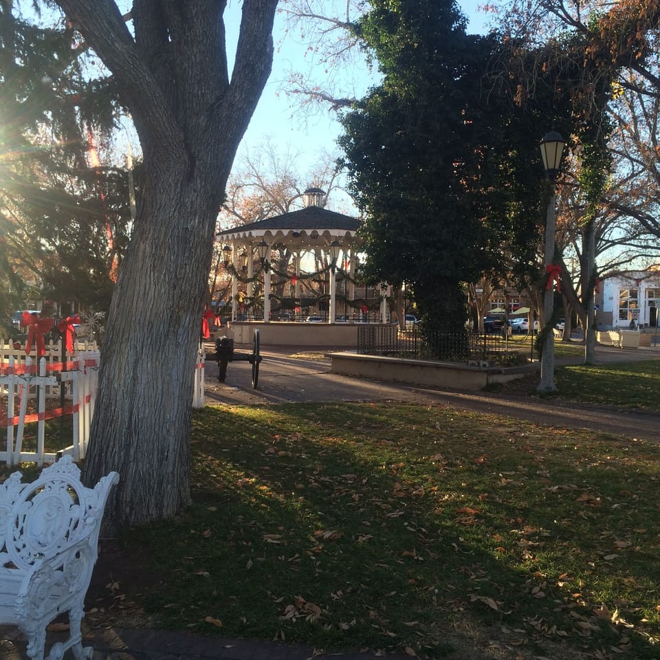 Old Town Plaza is a two block walk from the casita with Museums and restaurants.