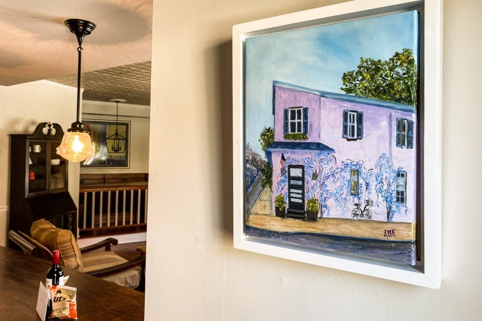 Originally Artwork done by a local artist of the historic Wisteria!