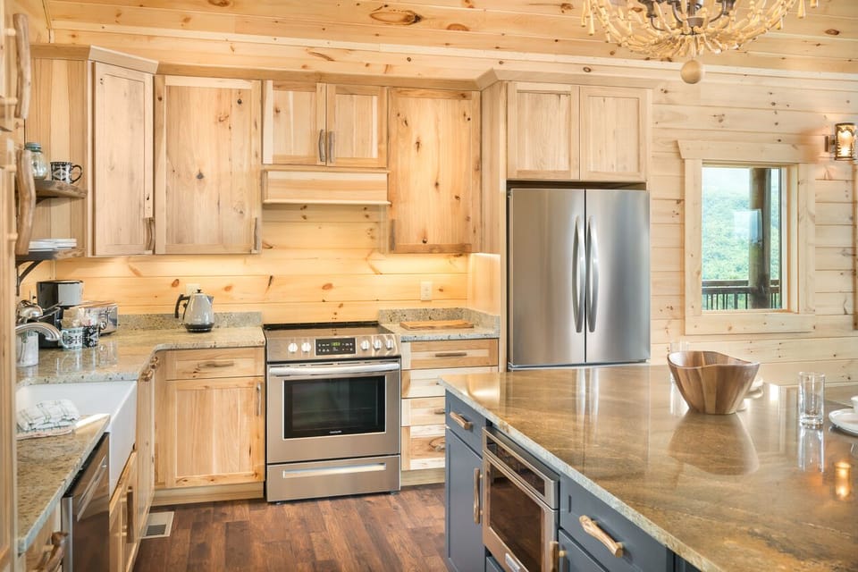 Fully Equipped Kitchen with Stainless Steel Appliances