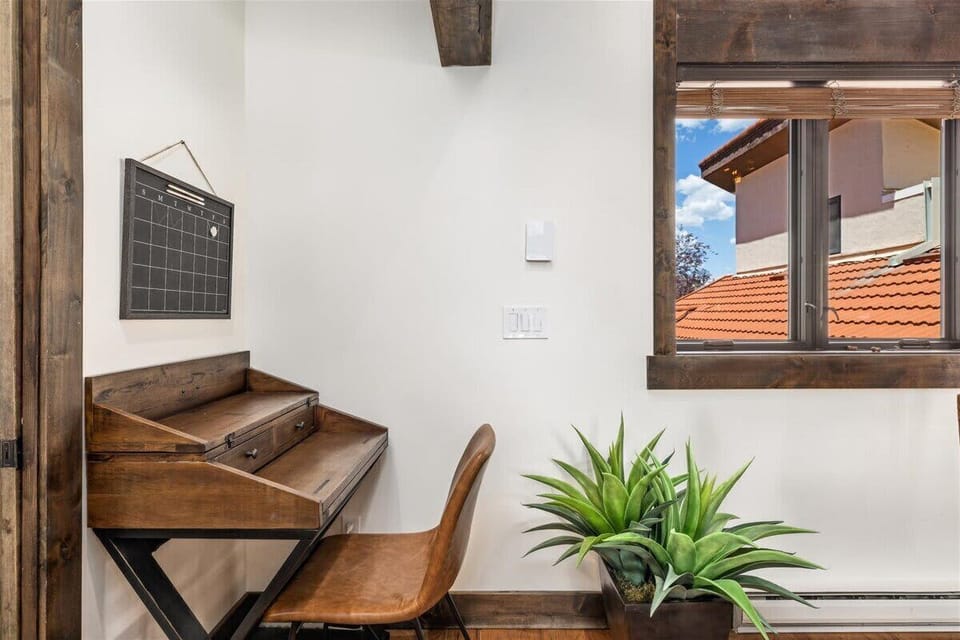Work space off the dining room