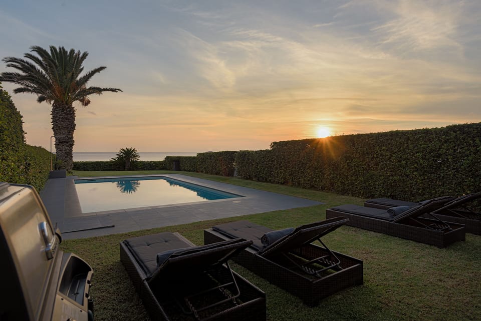 Private Pool With Sunbeds