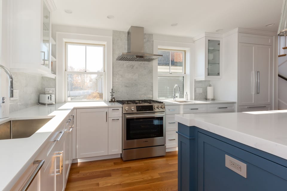High end stainless steel appliances