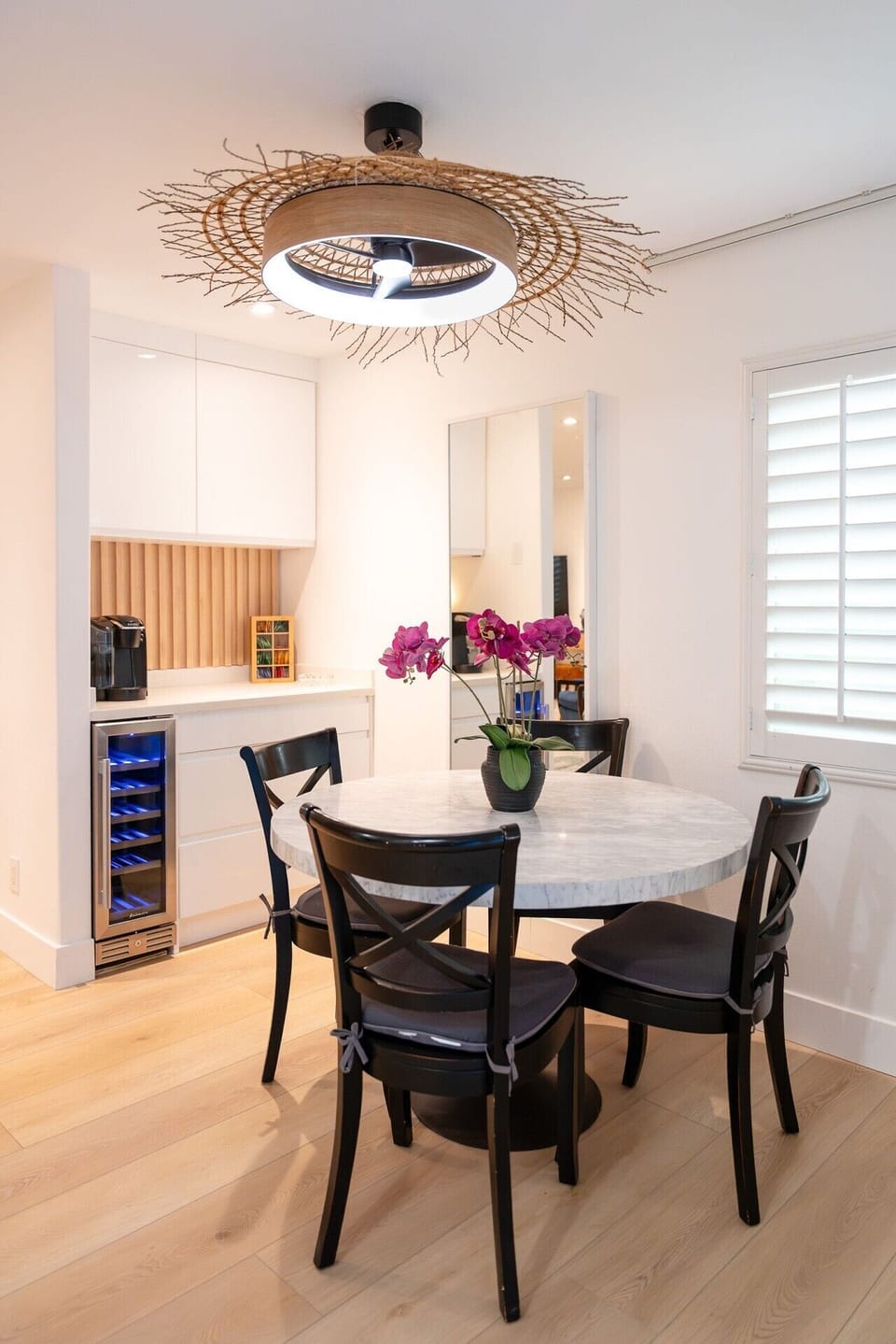 Dinning Room with Coffee Station, Wine fridge, Bar