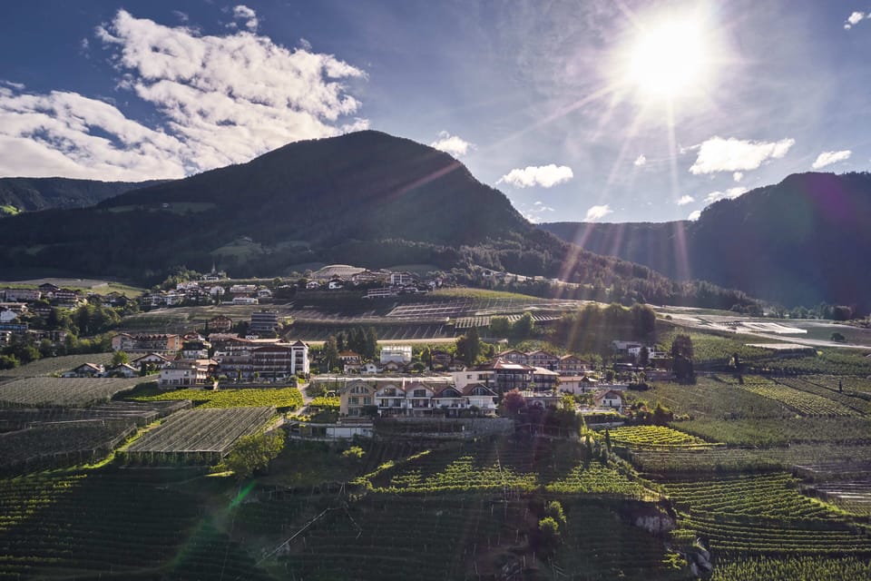 Vogelperspektive auf das Guesthouse