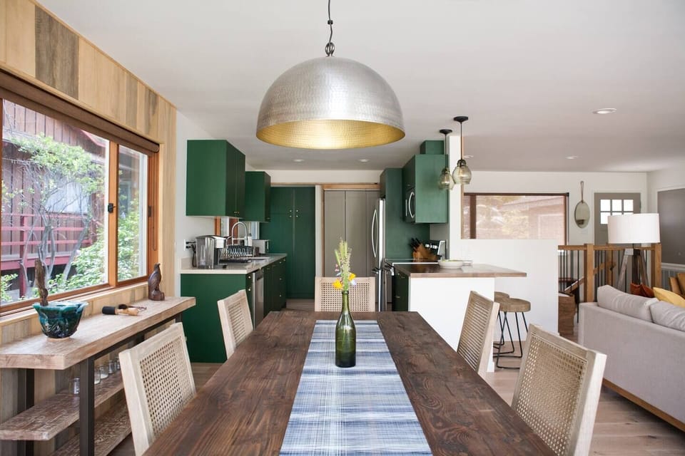 8-person dining table or generous work table.