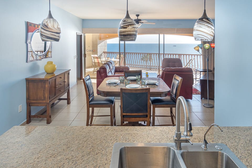 view from the kitchen counter