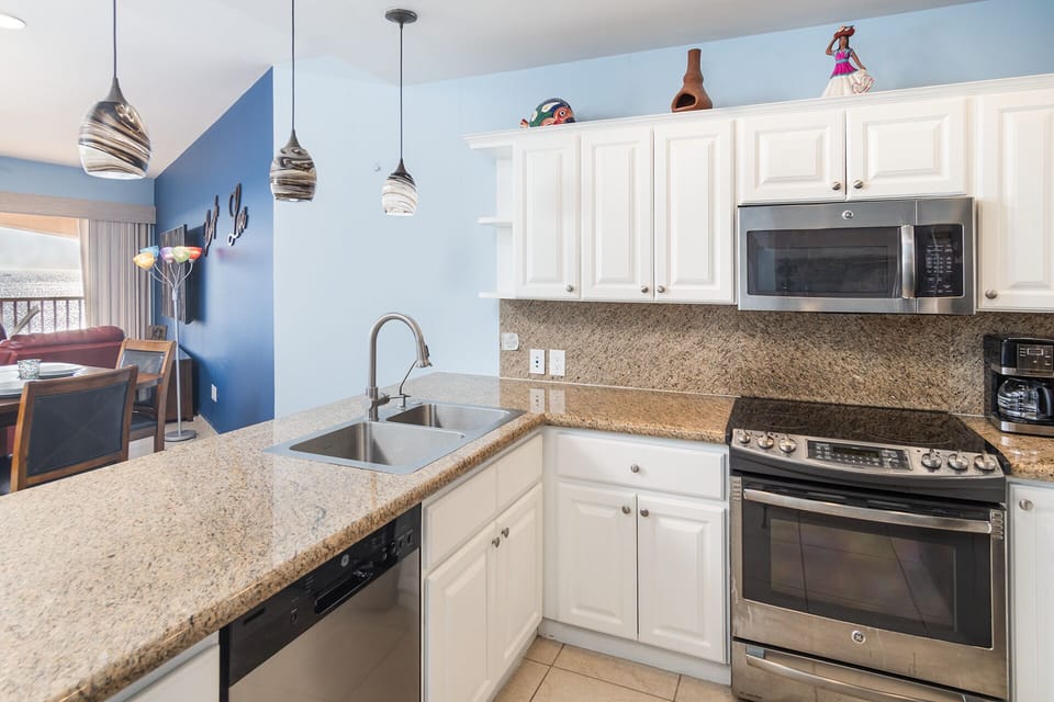 the kitchen