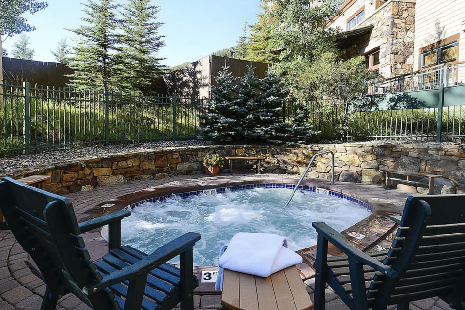 Enjoy the shared hot tubs in the Zephyr complex