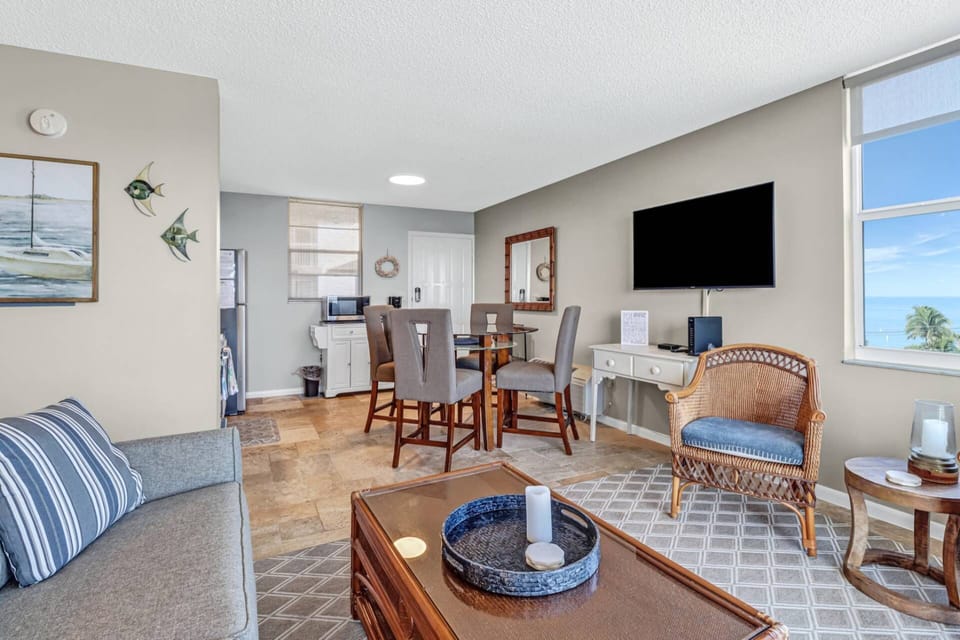 Enjoy this spacious and comfortably furnished studio condo for 4.