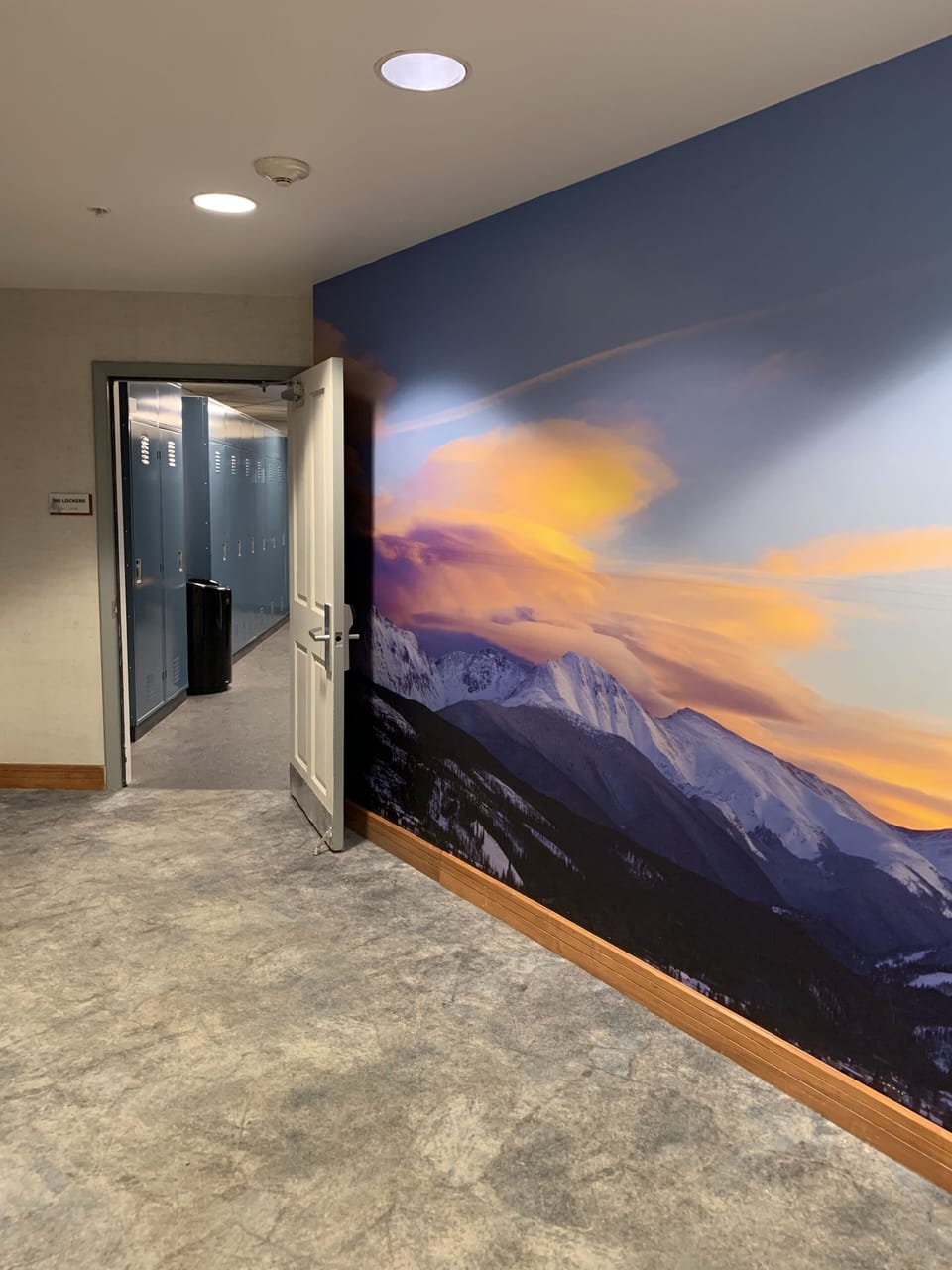Ski locker entrance