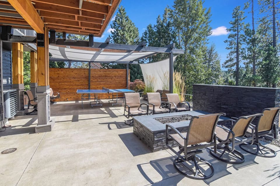 Upper Patio Lounge With Gas Fire Pit And Elevated Serenity