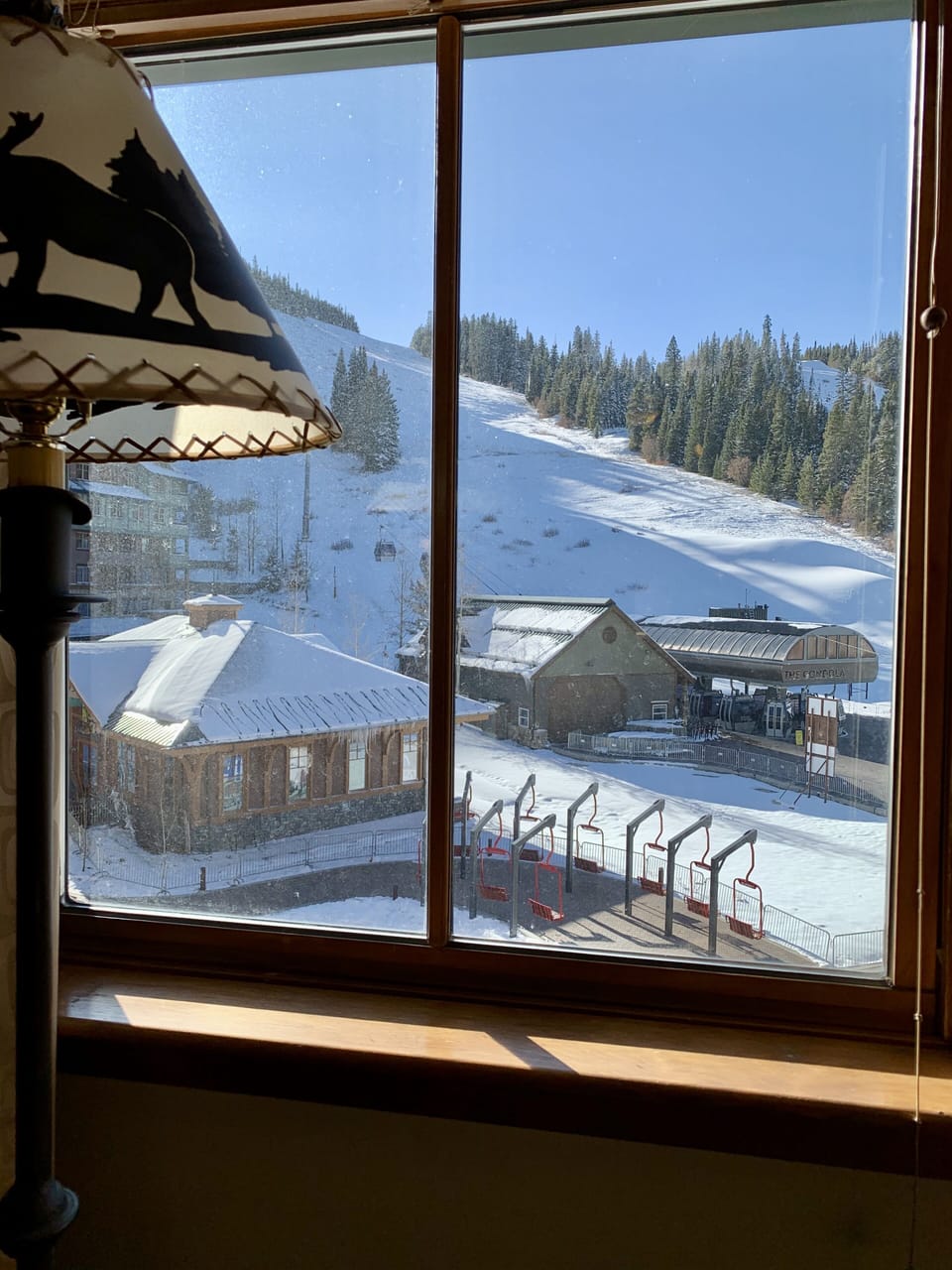 Slopeside view of Hughes from the living room
