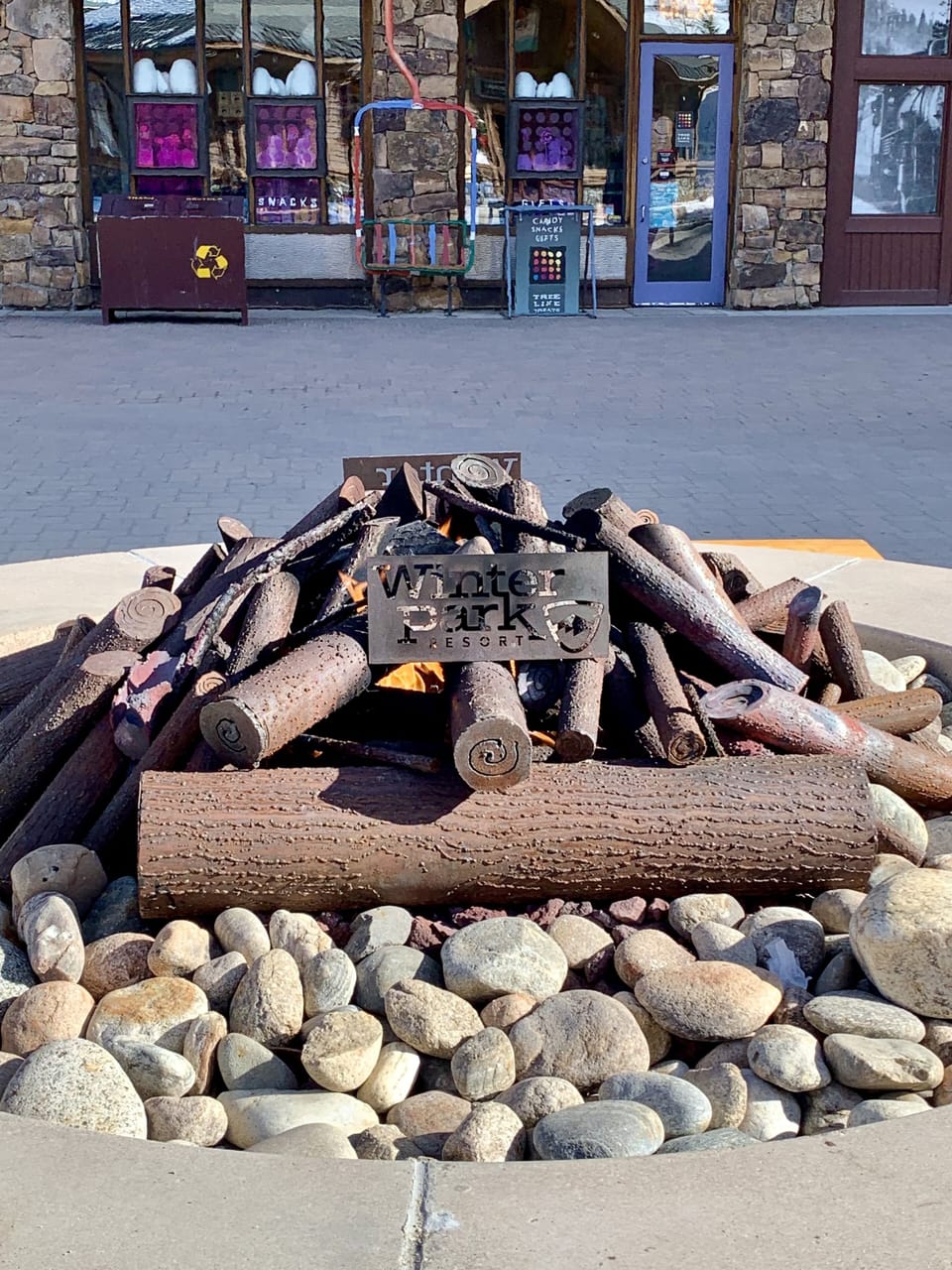 S'mores by the fire in the Village