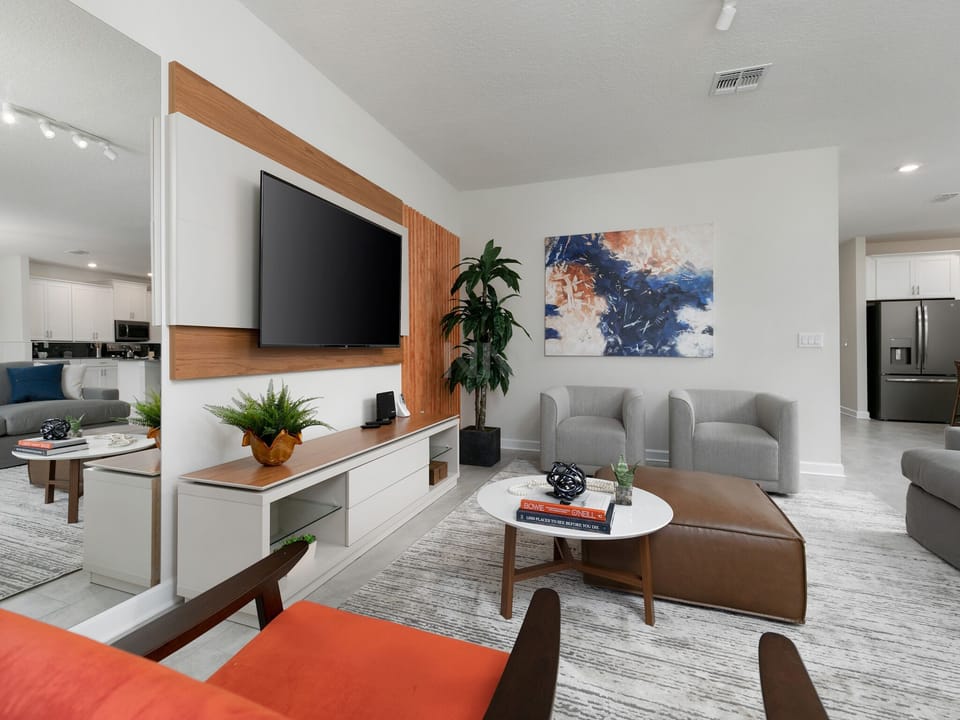 Comfortable seating options in the living room