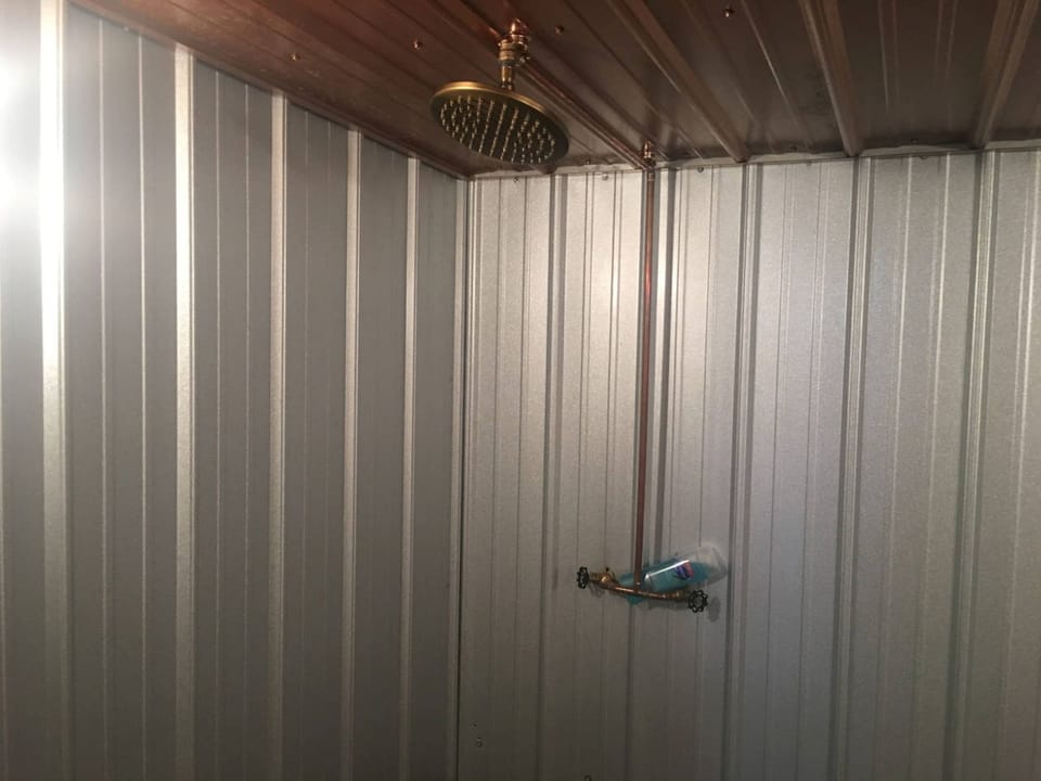 bathroom by the pool