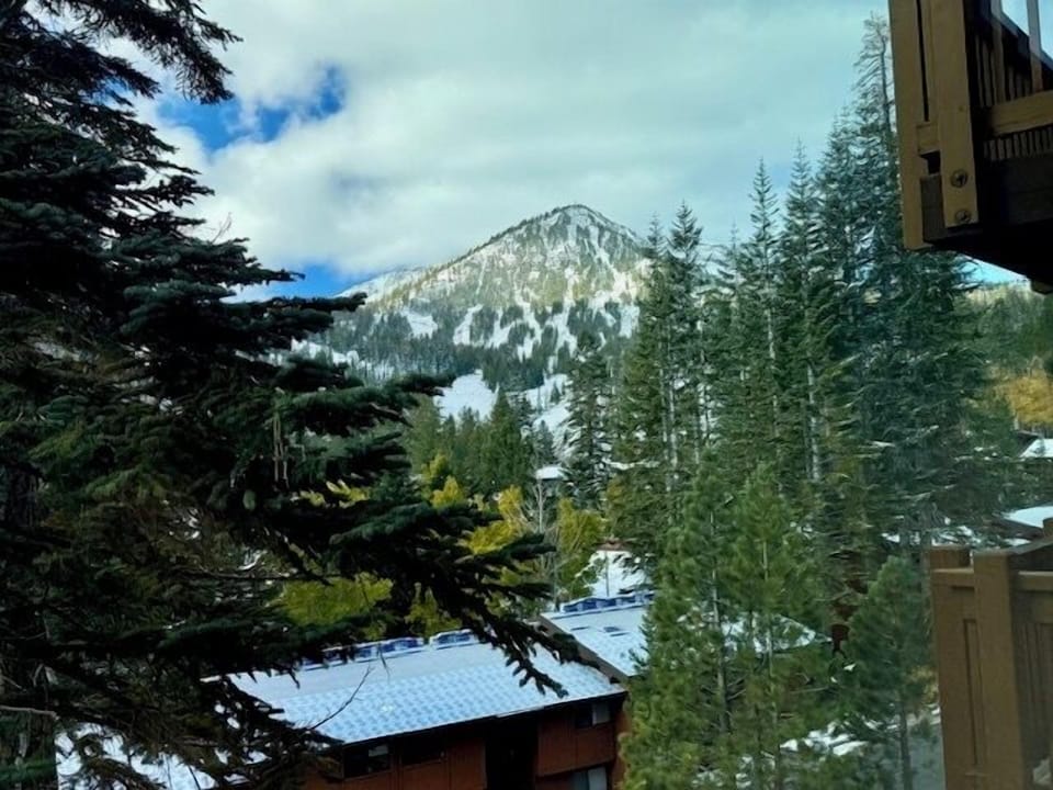 Living room window view - View from living room window of Mammoth Mt.