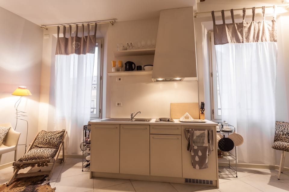 Apartment, 1 Bedroom | Private kitchen | Fridge, microwave, stovetop, coffee/tea maker