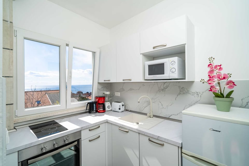 Apartment (One Bedroom Apartment with balcony an) | Private kitchen | Fridge